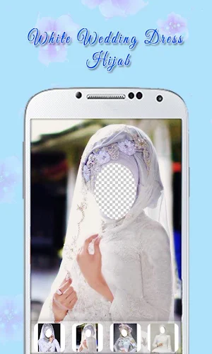 White Wedding Dress Hijab Screenshot 0