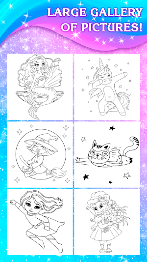 Girls Coloring Game for girls Screenshot 2