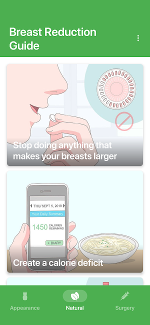 Breast Reduction Guide Screenshot 1