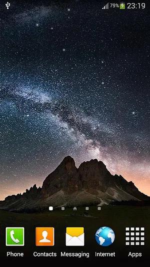 Night Sky Live Wallpaper Screenshot 1