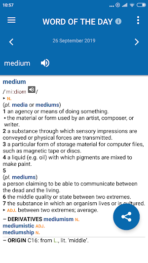 Concise Oxford English Dictionary & Thesaurus Screenshot 3