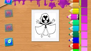 Teen Coloring Book Titans Hero Screenshot 3