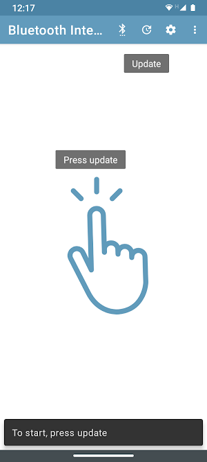 Bluetooth signal strength meter Screenshot 0