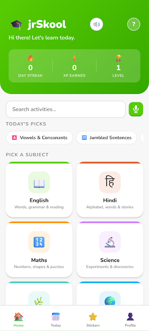Jr. Skool - Kids Learning App Screenshot 0