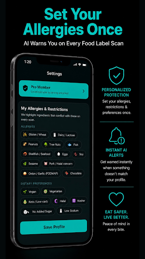 AI Nutrition Label Scanner Screenshot 2