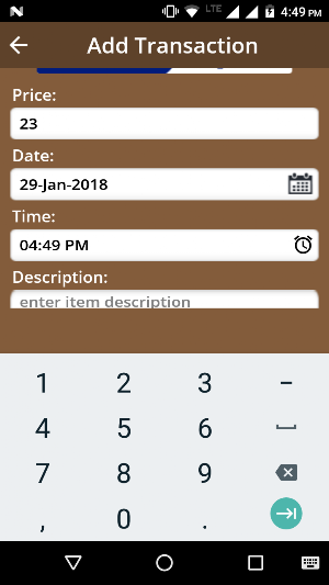 Credit Debit - Account Manager Screenshot 1