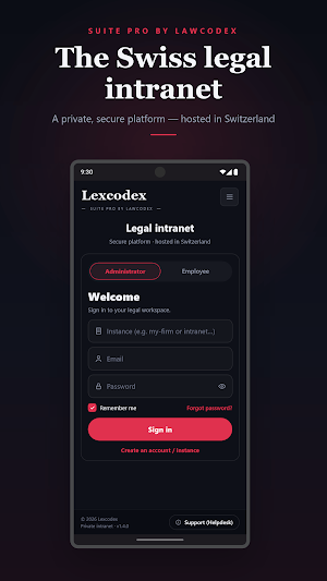 Lexcodex – Swiss Legal AI Screenshot 0