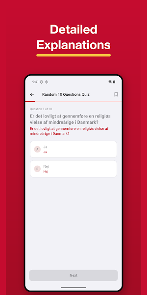 Danish Citizenship Test 2026 Screenshot 1