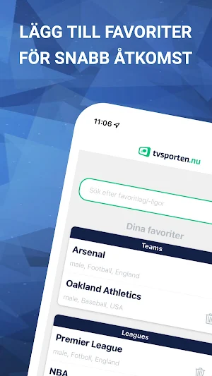 TVsporten.nu - TV-guide sport Screenshot 3
