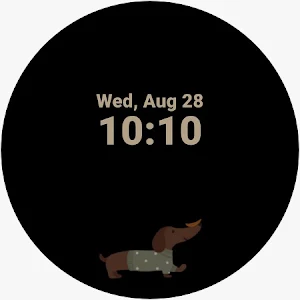 Autumn Dog Animated Watch Face Screenshot 1