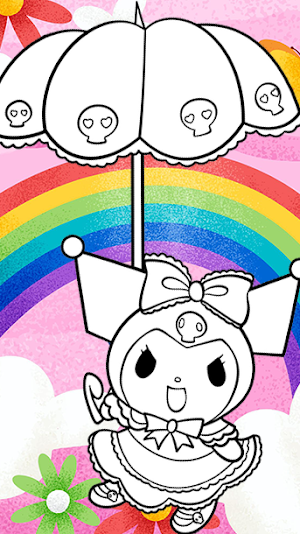 Kuromi Coloring Game Draw Screenshot 3