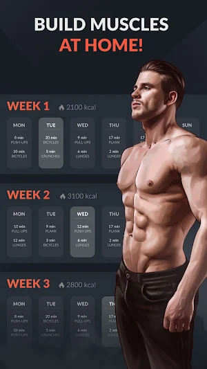 Full body workout for men - Bodyweight workout Screenshot 0
