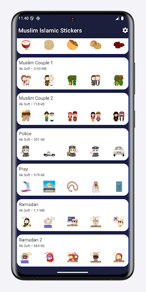 Muslim Islamic Stickers Screenshot 0