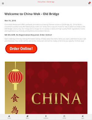 China Wok Old Bridge Ordering Screenshot 3