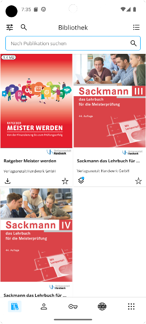 Sackmann digital Screenshot 1