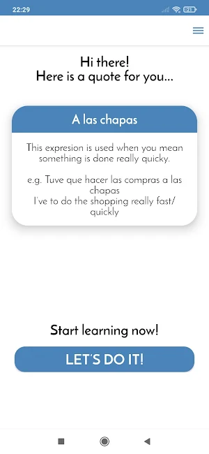 LALA: Learn Spanish! FL-UNC Screenshot 1