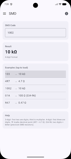 Resistor Code Calculator Screenshot 3