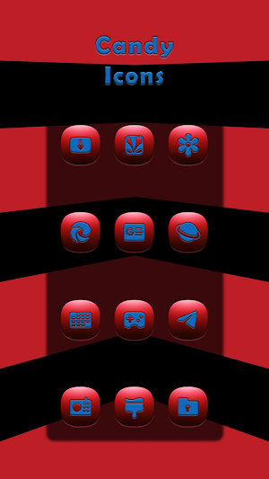 Candy Red Icons Screenshot 2