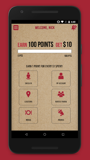 Recovery Sports Grill Rewards Screenshot 1