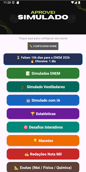 Aprovei Simulado: ENEM/Vestib Screenshot 0