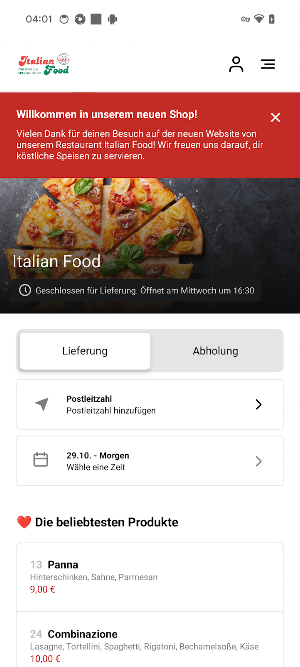 Italian Food Screenshot 2