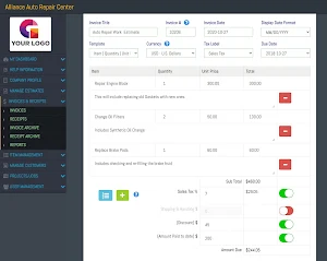 Estimates and Invoices Maker Screenshot 1
