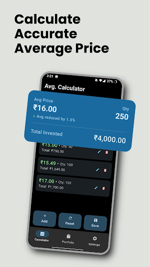 Stock Average Calculator Screenshot 0