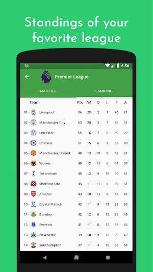 FootScores - Live football scores Screenshot 3