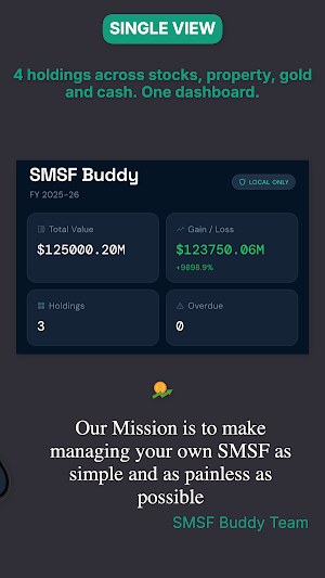 SMSF Buddy: Super Fund Tracker Screenshot 2