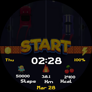 Arcade Car Animated Watch Face Screenshot 3