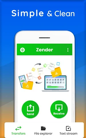 Zender : file transfer share i Screenshot 1