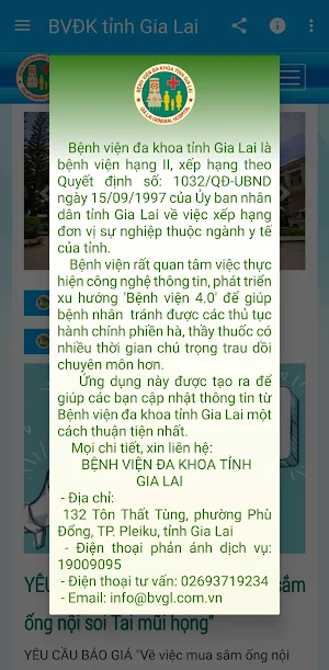 BVĐK tỉnh Gia Lai Screenshot 2