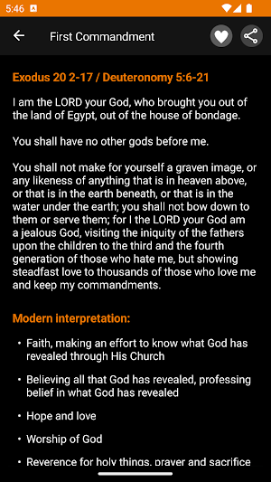 Bible Ten Commandments Screenshot 2