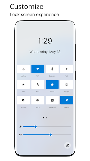 Win 11 Style lock screen Screenshot 0