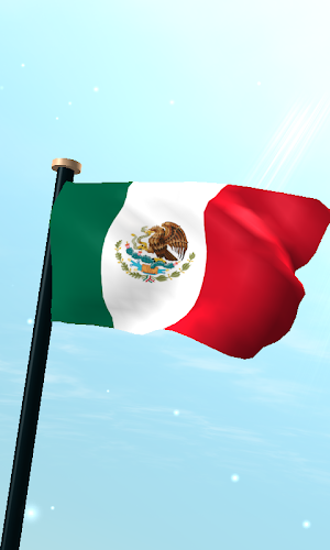 Mexico Flag 3D Free Wallpaper Screenshot 0