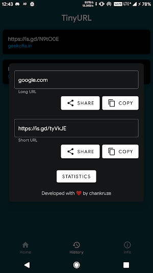 TinyURL: Shorten Long URLs Screenshot 2