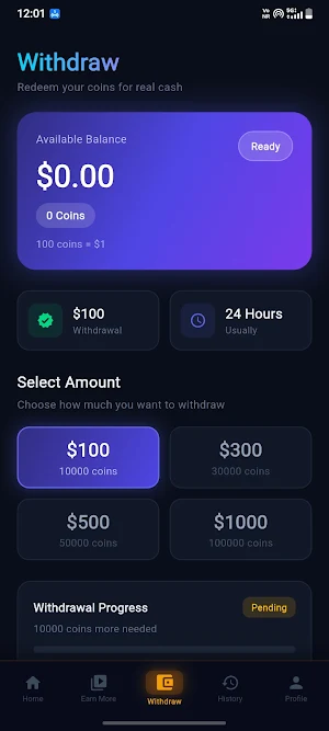 Cash for Watching Video Screenshot 3