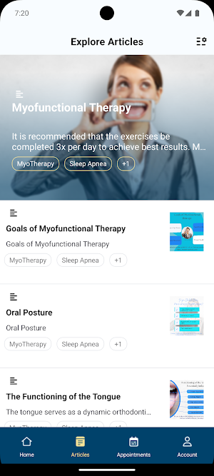 MyoSync Mobile Screenshot 1