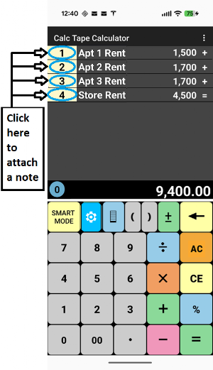 Tape Calculator Classic Screenshot 0