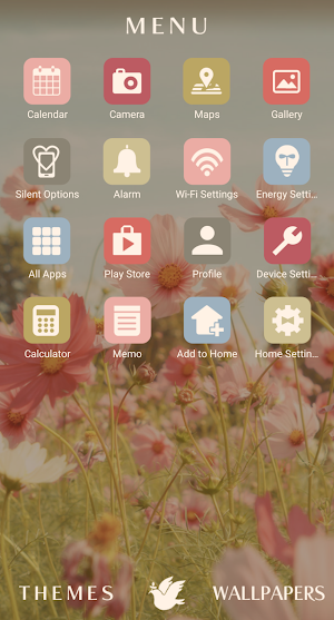 Cosmos Garden Theme +HOME Screenshot 1