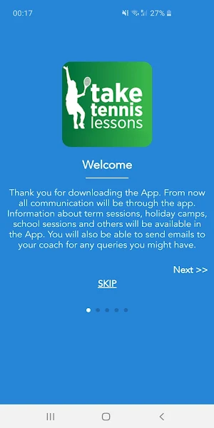 Take Tennis Lessons Screenshot 1