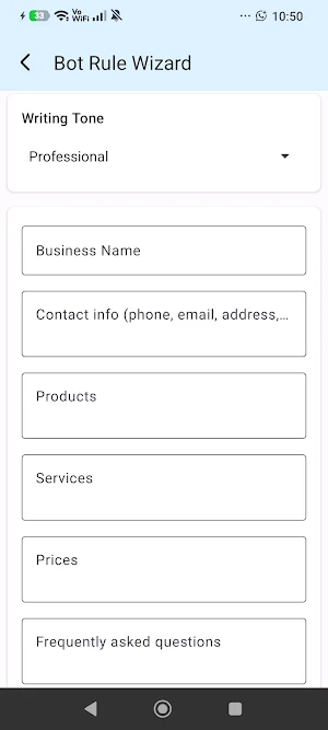 bot2GO - Auto Reply Screenshot 3
