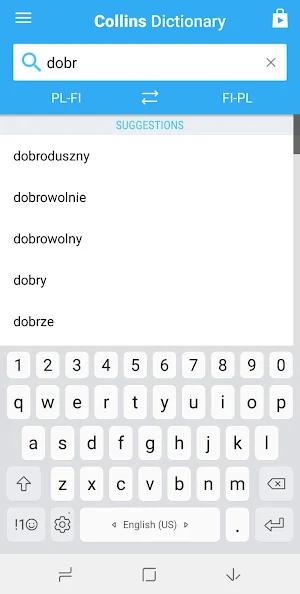 Finnish-Polish Dictionary Screenshot 0