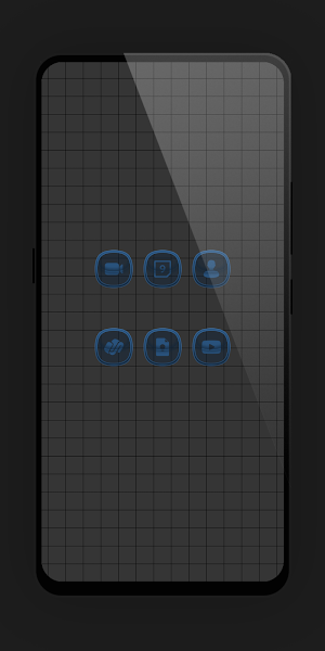 Matte Glass Blue Icon Pack Screenshot 1
