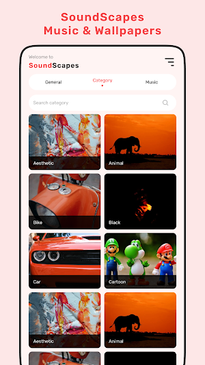 SoundScapes: Music & Wallpaper Screenshot 1