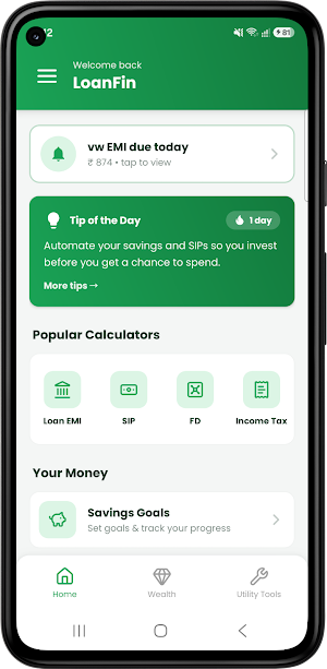 LoanFin-EMI&Finance Calculator Screenshot 2
