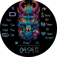BFF57- Neon Art Game Zombie
