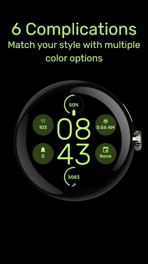 Minimal Grid Digital Watchface Screenshot 3
