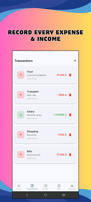DS Budget-Expense Tracker Screenshot 2