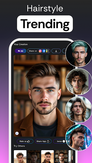 Hair Styler App - Try On NHair Screenshot 2